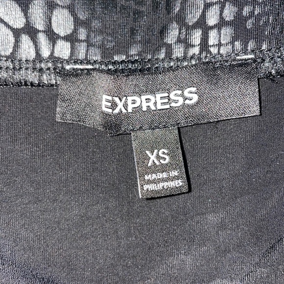 Express Black Snake Pattern Mini Skirt - Picture 3 of 3